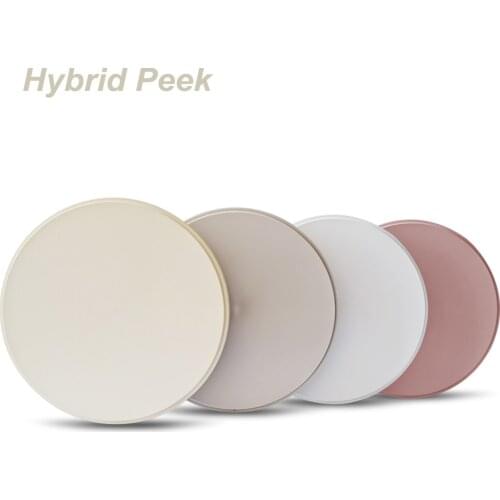 Dental PEEK disc for implant denture dental prosthetics PEEK disc 98mm-16mm