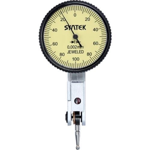 Syntek 0.002mm Analog Display Lever Indicator Shockproof Dial Test 0-0.2mm Dial Gauge Indicator Diameter 33.5mm Micrometer