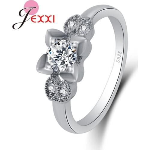 Top Quality 925 Sterling Silver Accessories Pretty Party Gift Pave Shinning Clear Cubic Zirconia Wedding/Engagement Gift