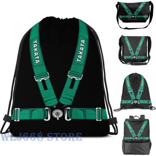Funny graphic print shoulder Bags women TAKATA SEALTBELT Single shoulder backpack travel for men Gym Bag
