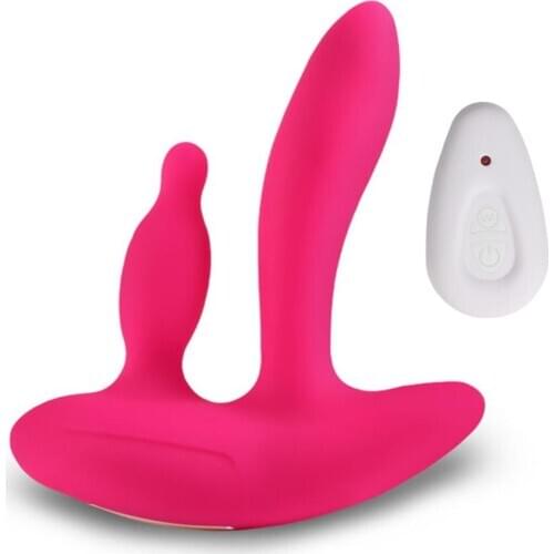Female Sex Toys Wireless Remote Vibrating Anal Plug for Women Double Motor Masturbation Adult Silicone Sex Products