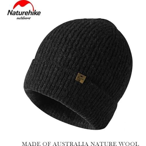 Naturehike Men Women Winter Knitted Wool Thicken Sport Hat Keep Warm Cap For Climbing Skiing Camping Hiking Trekking Nature Hike