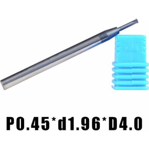 1pc P0.45*d1.96*D4 tungsten carbide alloy Single teeth thread milling cutter threading end mills single tooth cutting tools