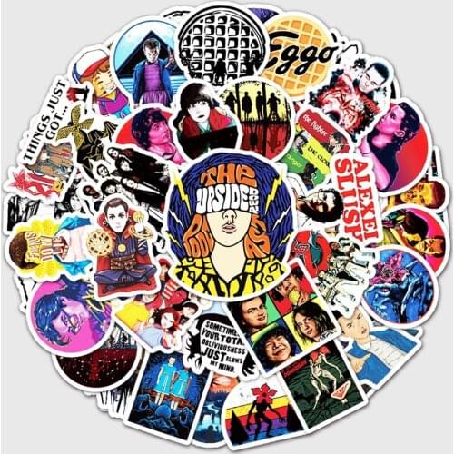 10/50pcs Classic TV Show Thriller Stranger Things Stickers DIY Skateboard Snowboard Motorcycle Guitar Laptop Sticker Kids Toys
