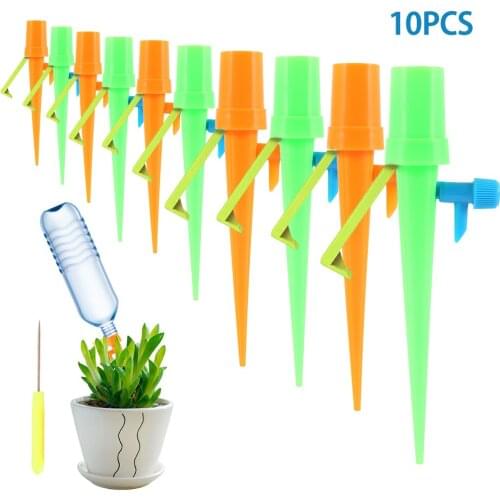 10Pcs Automatic Self-Watering Device Adjustable Spikes Flower Plant Irrigation Tool Adjustable Plant Self Watering Spray Tips