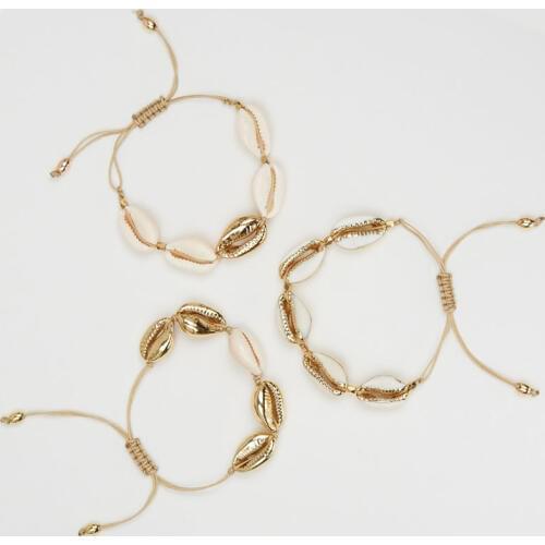 2019 Fashion Bohemia Cowrie Shell Jewelry Bracelets Delicate Gold Color Shell Easy Match Handmade Bracelet For Women Gift