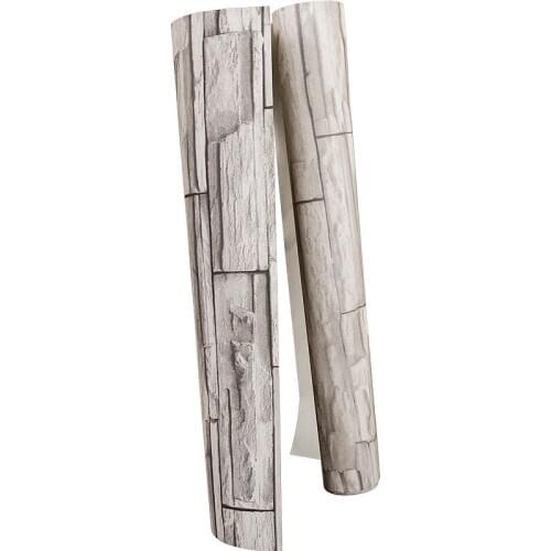 3D Brick Culture Stone Wallpaper Waterproof Background for Living Room PVC Wall Paper Roll Stereoscopic Look Wallcoverings 10M