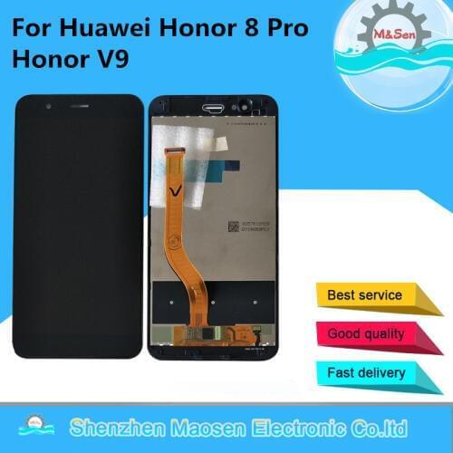 5.7" Tested M&Sen For Huawei Honor V9 Honor 8 Pro DUK-L09 DUK-AL20 LCD Screen Display+Touch Panel Digitizer With Frame