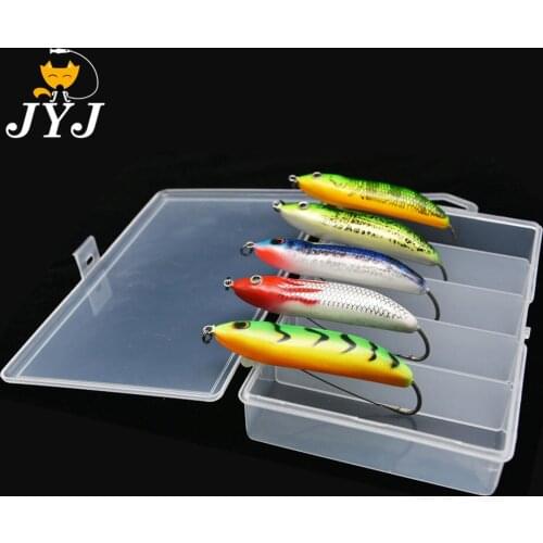 5pcs a box 8cm 21g hard dying Bend pencil lure baits rattle wobbler minnow lure for ice fishing tackle