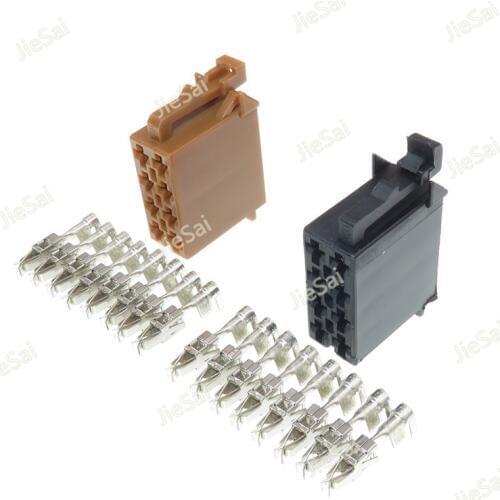 8 Pin 962189-1 962191-1 Car CD Plug Auto Radio Speaker Plug Audio ISO Cable Socket For VW