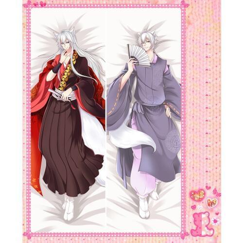 Anime Cartoon Wagaya no Oinalisama Double Bolster Hugging Pillow Case Pillow Cover Pillowcase Peach Skin 2 Way No.55067