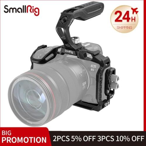 SmallRig Black Mamba Camera Cage with HDMI cable clamp and Top Handle Kit for Canon EOS R5 & R6 Camera 3233/3234