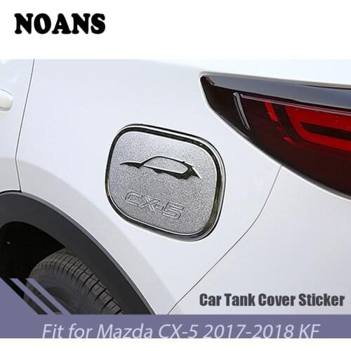 For Mazda CX-5 CX5 CX 5 2017 2018 KF Car Accessories External Fuel Tank Cap Frame Trim Covers Decorative Protector