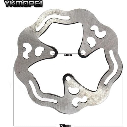 120x34x3mm Electric Scooter Brake Disc 120mm 47cc 49cc 2 Stroke Engine Gas Quad Go Kart Dirt Pocket Mini Bike Motorbike