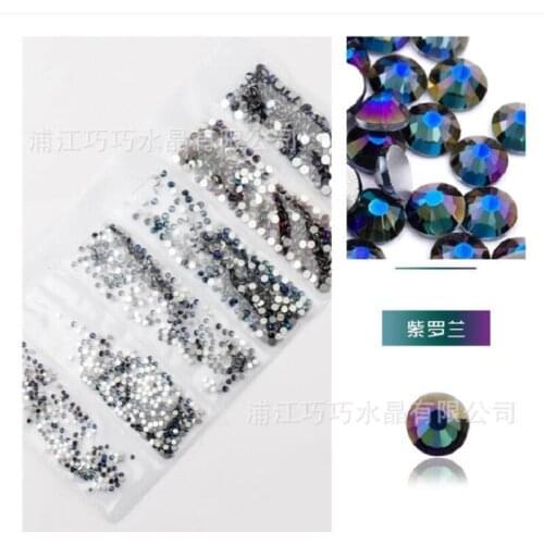 Super Glitter Crystal Mixed Color Chameleon Stone Nail Rhinestone Small Irregular Beads 3D Nail Art Decoration In Accessories