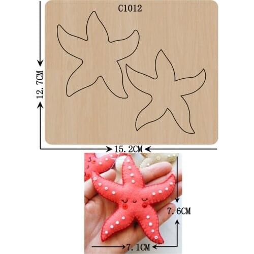New starfish Wooden die Scrapbooking C-1012 Cutting Dies Multiple sizes