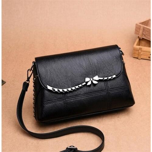 Luxury Shoulder Bag for Women PU leather Flap Crossbody Bag Envelope Messenger Bag Middle-aged Mother Handbag Shopping Purse sac