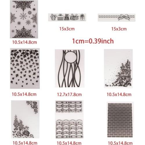 Various Patterns Embossing Folder Stencil Template DIY Scrapbook Album Card Making Craft E56C