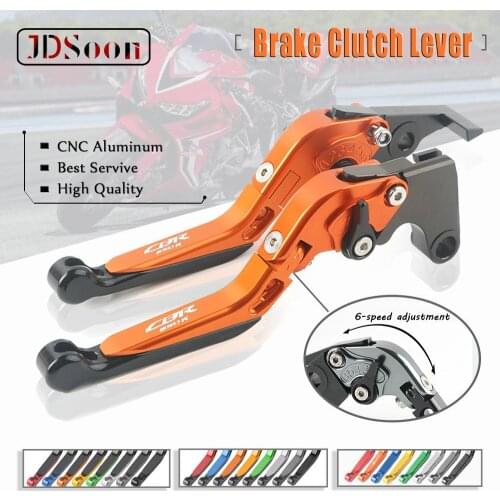 JDSOON CNC Folding Extendable Motorcycle Brake Clutch Levers For HONDA NC750 NC750S NC750X NC 750S/X 2014 2015 With logo