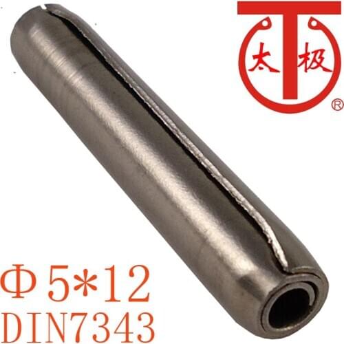 5*12) DIN7343 / ISO8750 Spiral spring pin ( Coiled pin ) 100 pieces/lot
