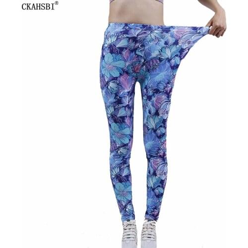 CKAHSBI Push Up Gym Wear Yoga pants Fitness Leggins Sexy Elastic Printed Leggings Slim Women Stretch Sports High Waist Trousers