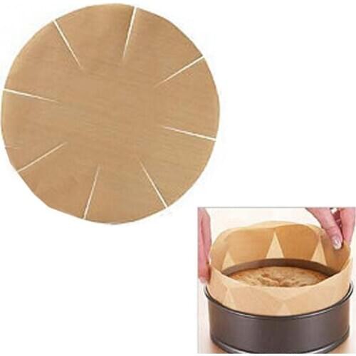 Baking Wall Liner High Temperature Circle And Frilled Nonstick Reusable Durable Glass Fiber Roasting Tray Oil Paper Clean
