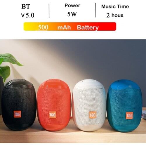 TG529 TWS Wireless Mini Column new handheld Bluetooth compatible Speaker Outdoor Waterproof Speaker Subwoofer Stereo Loudspeaker