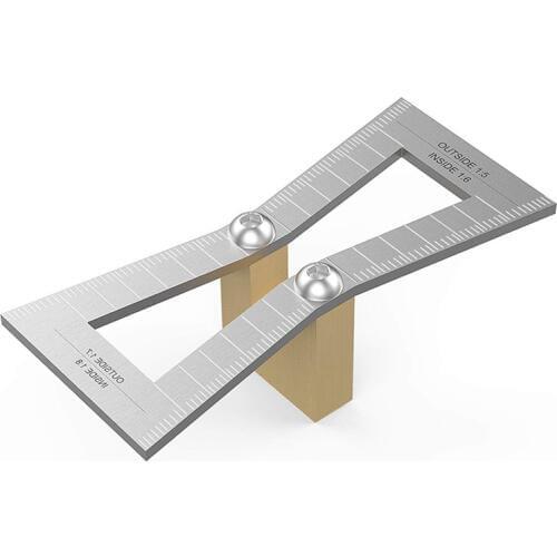 Top Rated Dovetail Marker, Hand Cut Wood Joints Gauge Dovetail Guide Tool with Scale, Dovetail Template Size 1: 5-1: 6 and 1: 7