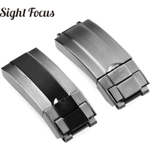 16x9mm Metal Stainless Steel Lock Watchband Deployment Clasp for Rolex Daytona Explore2 GMT Role Submariner Strap Folding Buckle