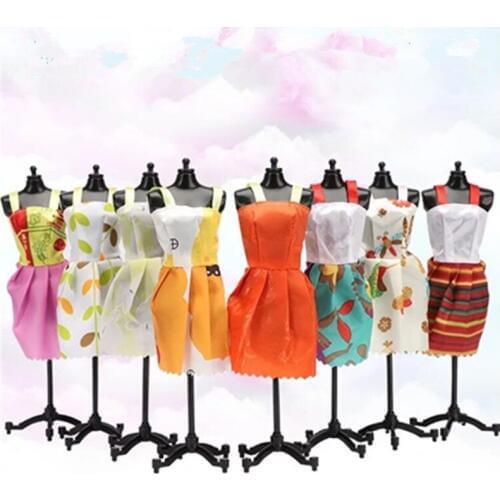 10pcs/set BB Doll Skirt Clothes Girl DIY for 1/6 OOAK Beauty Dolls Dress N31