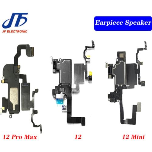 10pcs Light Sensor Flex Cable Ribbon For iPhone X XR XS 11 12 Pro MAX mini With Ear Speaker Replacement Receiver Earphone Parts