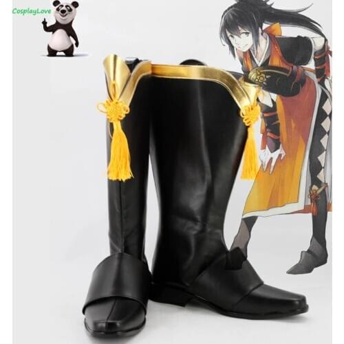 Fire Emblem Fates if Oboro Black Cosplay Shoes Boots CosplayLove For Halloween Christmas
