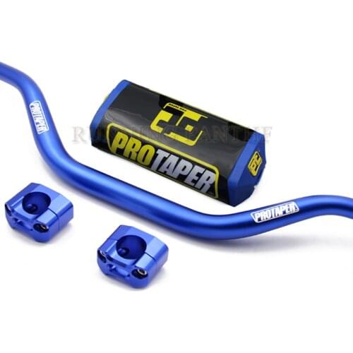 FOR DIRT BIKE PIT BIKE MOTOCROSS CRF YZF KLX 1 1/8 MOTORCYCLE HANDLEBARS 28MM FAT BARS CLAMPS RISER BAR PAD Fit