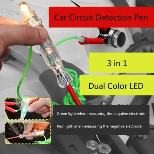 Electric Indicator Socket Wall DC Power Outlet Voltage Detector Sensor Tester Pen LED Light Non-Contact Test Pencil