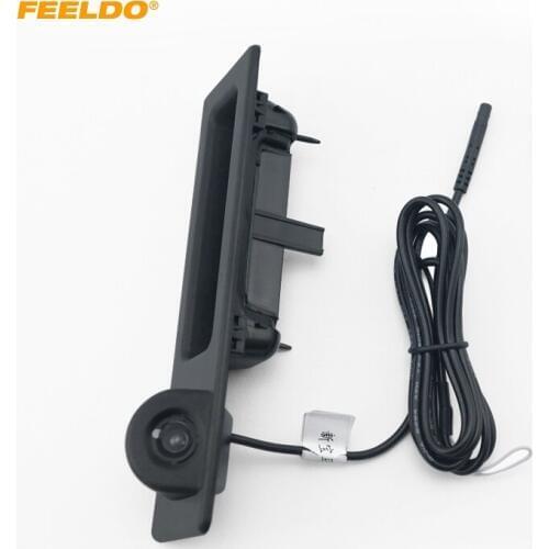 FEELDO Car Rearview Camera Trunk Handle Camera for BMW 3/5 Series X3 X4 X5 X6 Original Parking Camera #1665