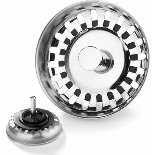 Kitchen Sink Strainer Stopper Cover Home Bathroom Basin Hair Catcher Trap Floor Waste Plug Sink Filtre Stainless Steel Cleaner