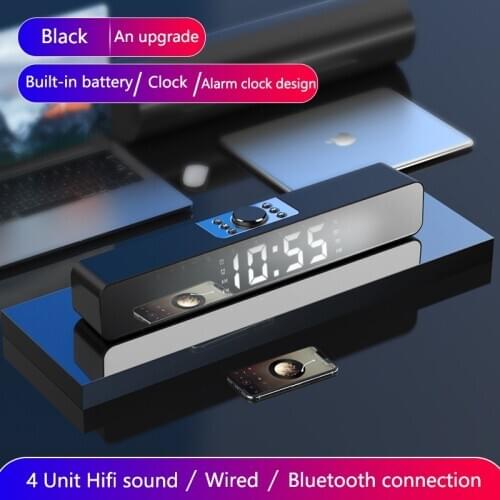 Computer Speaker Audio Desktop Subwoofer Portable Usb Wireless Bluetooth 5.0 Mini Bar Speaker for PC Laptop Mobile Phone Tablet