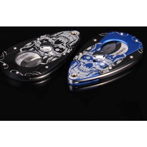 Creativity Stainless Steel Metal Cigar Cutter Sharp Double Blades Cigar Scissors Mens Smoking Gift