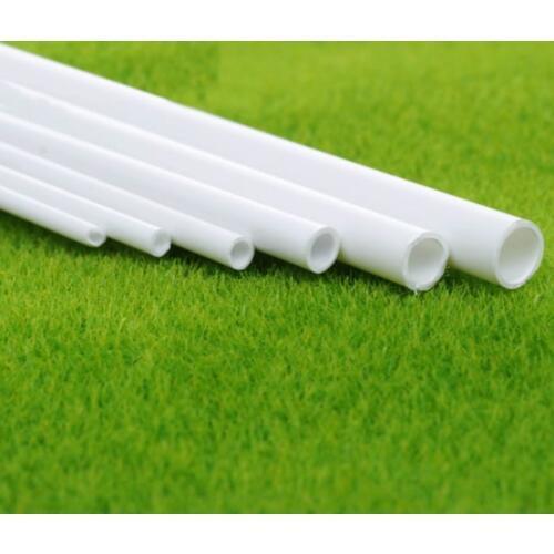 100pcs/lot Wholesale Diy Handmade Construction ABS Round Pipe Tube Diameter 6mm Length 50cm ABS Plastic Tube Model-making