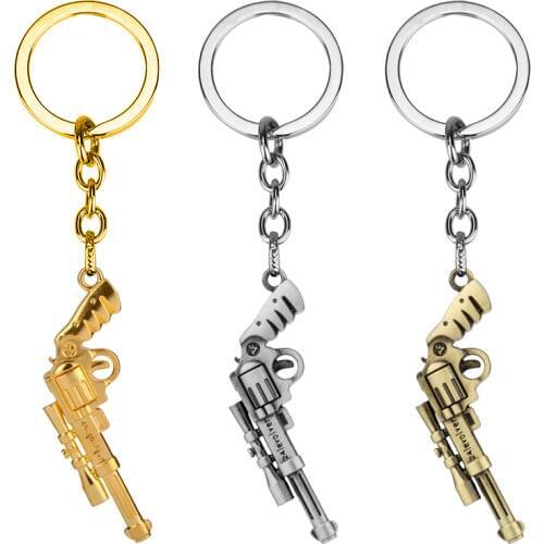 MQCHUN Hot Game Fashio Jewelry Cross Fire Gun Pendant Keychain Hip Hop Souvenirs Gift For Men Car CF Gun KeyChain -50