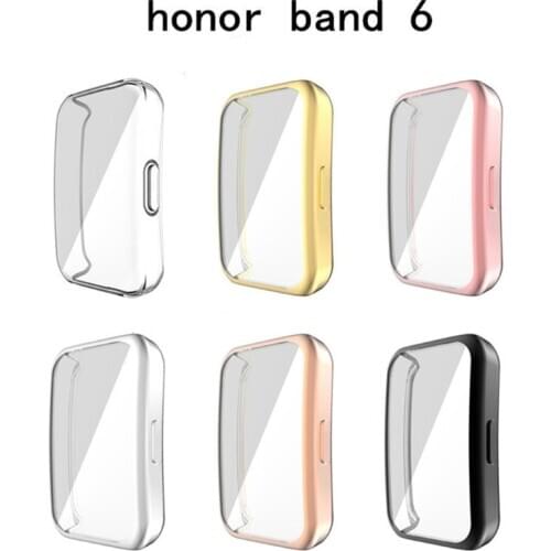 OOTDTY Full Edge Smartwatch Soft Protective Film full Cover Protection For Huawei Honor Band 6 Watch Screen Protector Case