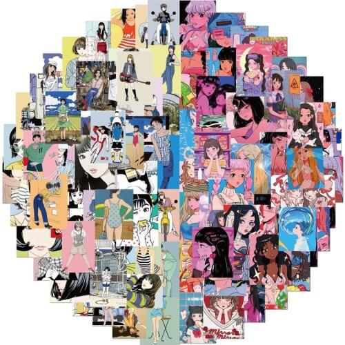 50/100Pcs Sexy Beauty Sticker Sweetheart Beauty Dazzling Graffiti Stickers Suitcase Suitcase Guitar Stationery Cartoon Sticker