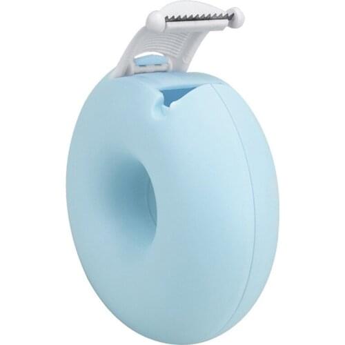 Plastic Cute Desktop Blue Eyelash Tape Dispenser Cutter for Individual Eyelashes Extension Grafting