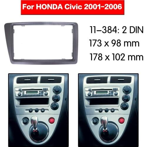 Car Radio frame Audio Fascia For Honda Civic 2001 - 2006 RHD Car Stereo Radio Fascia Panel Installation Adapter DVD player Frame