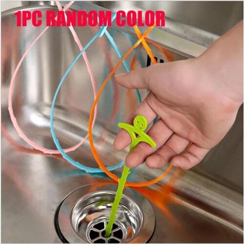 Home Sewer Hair Hair Cleaning Dredge Toilet Bathroom Dredge Pipe Snake Brush Simple Tool Bathroom Kitchen Cleaning Accessorie