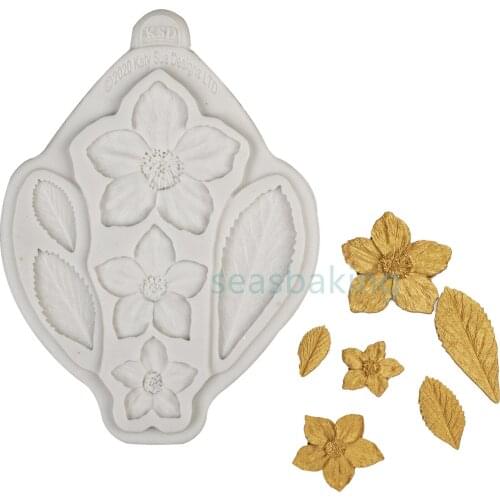 DIY Craft Cupcake Bloom 3D Rose Flower Fondant Silicone Mold Mould Baking Cake Cookies Form Jelly Candy Chocolate Soap Sugar