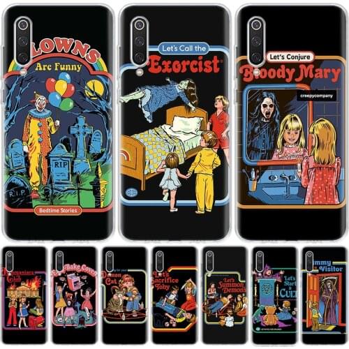 Funny Halloween Lets Summon Demons Graphic Black silicone Phone Case For Xiaomi Redmi Note 10 9S 9C 9 8T 8 7 6 Pro 5A 5 9A 8A 7