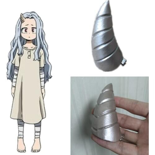 My Hero Academia Eri Cosplay Devil Horn Hair Clip Prop Anime Hairpin Handmade