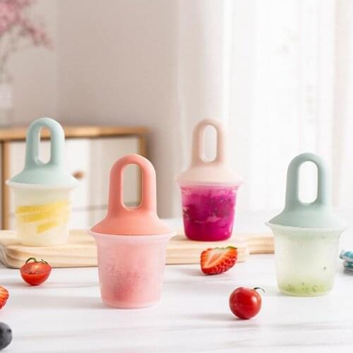 1PCS Small Popsicle Mold Plastic DIY Ice Cream Mold Reusable Ice Pop Maker with Lid Popsicle Maker DIY Ice Cream Tools for Home