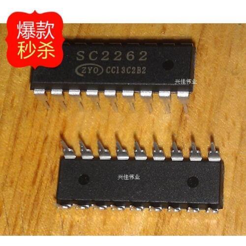 10PCS The new remote control chip SC2262 DIP18 package wireless codec chip compatible OC2262